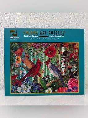 Enigma Art Puzzles "Cardinal Garden" 1000pc Jigsaw